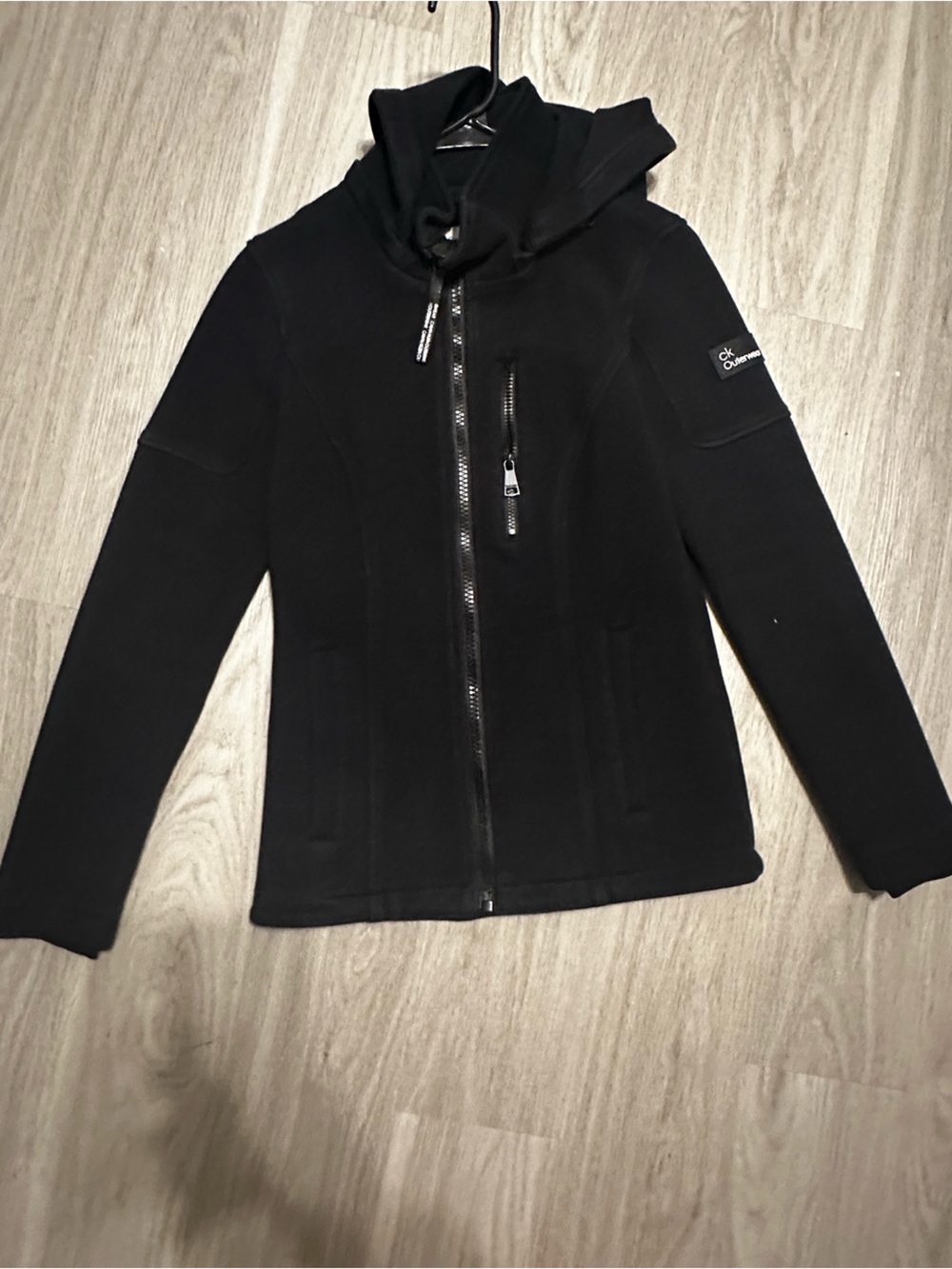 Calvin Klein Black Zip Hoodie - Small